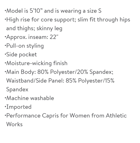 Athletic Works Women's Performance Capri - Picture 7 of 7